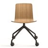 Silla Klip base giratoria con ruedas Viccarbe
