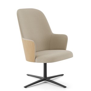 Butaca Aleta Executive madera giratoria Viccarbe