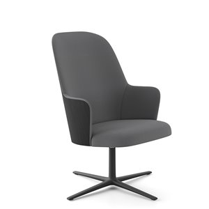 Butaca Aleta Executive madera giratoria Viccarbe