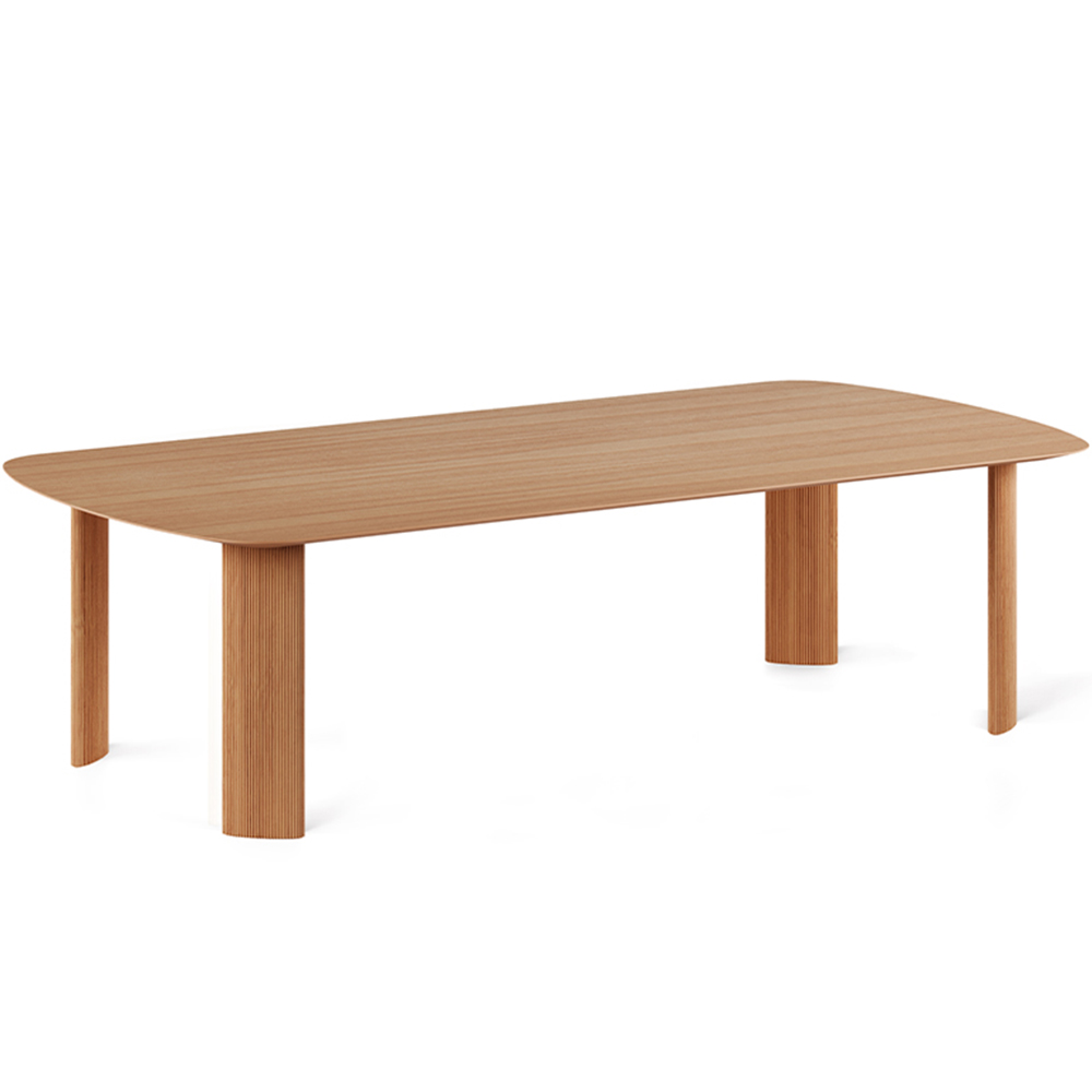 Mesa Fuste con cantos redondeados Viccarbe
