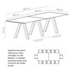 Mesa Trestle doble Outdoor Viccarbe