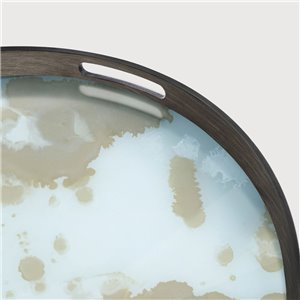 Bandeja Aged Clear Round Ethnicraft