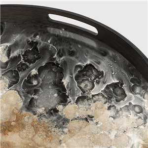 Bandeja Organic Black Round Ethnicraft