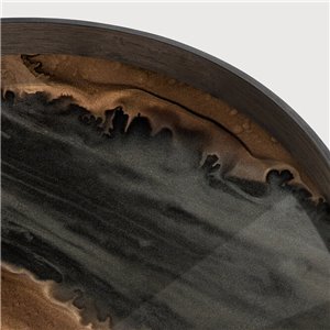 Bandeja Organic Bronze Round Ethnicraft