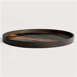Bandeja Organic Bronze Round Ethnicraft