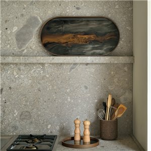 Bandeja Organic Bronze Oblong Ethnicraft