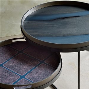 Bandeja Organic Bronze Round Ethnicraft