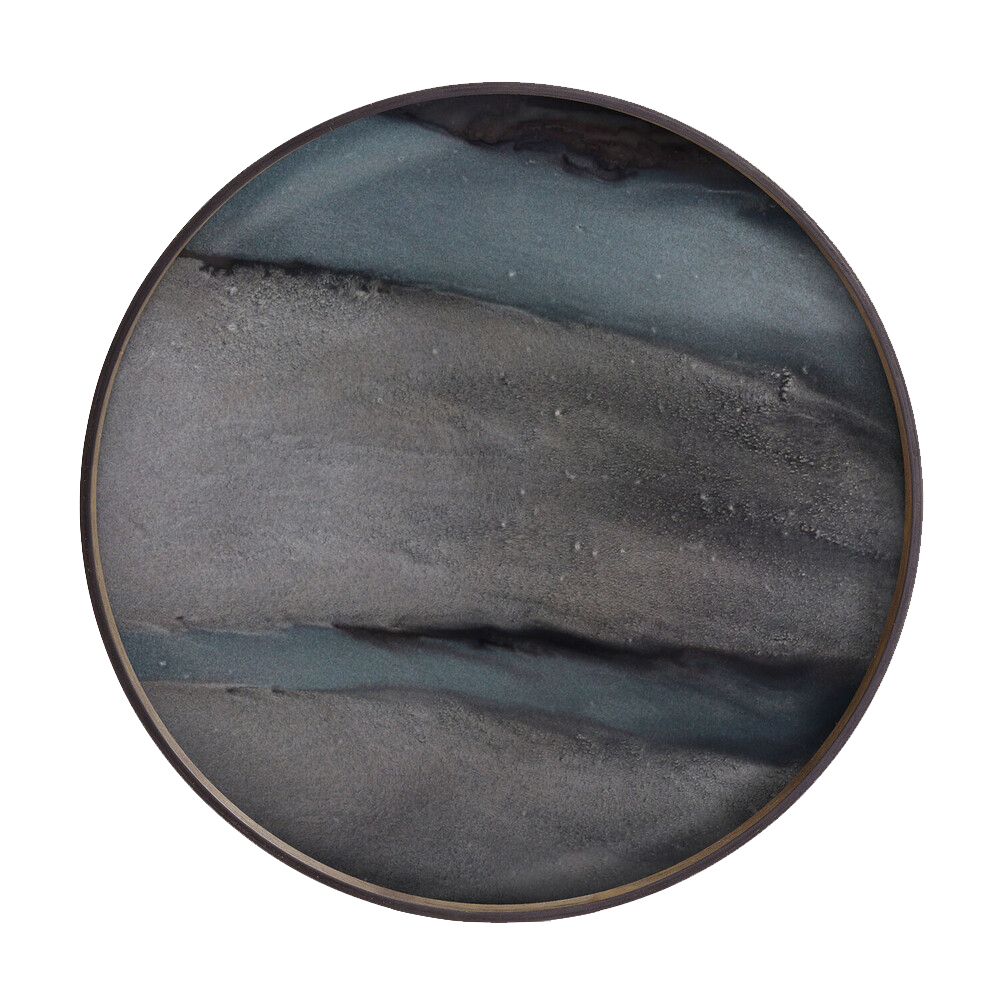 Bandeja Organic Bronze Round Ethnicraft