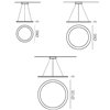 Lámpara suspensión Circular Slim Martinelli Luce