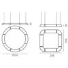 Lámpara suspensión Circular Pol Xxl Martinelli Luce