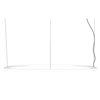 Lámpara suspensión Loop rectangular Martinelli Luce