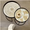 L: Ø61x4h cm - Mirror Gold