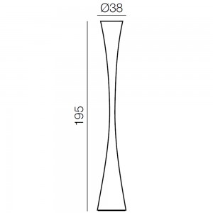 Lámpara pie Biconica Pol Tunable White outdoor Martinelli Luce