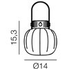 Lámpara sobremesa Kiki cordless outdoor Martinelli Luce