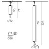 Lámpara suspensión Pistillo outdoor Martinelli Luce