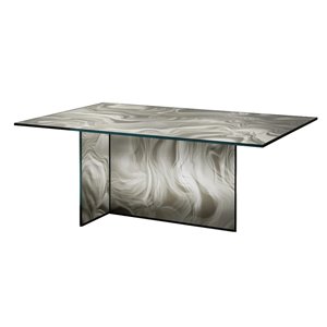 Mesa rectangular Liquefy Glas Italia