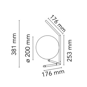 Lámpara mesa IC T Flos