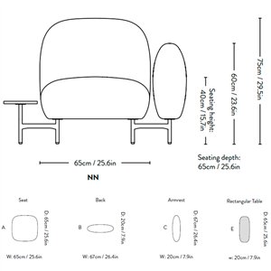 Sofá modular Isole &Tradition