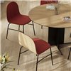 Silla Terra metal tapizada Omelette ed