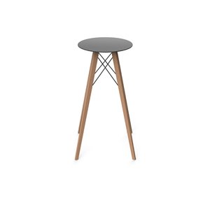 Mesa redonda alta Faz Wood Vondom