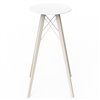Mesa redonda alta Faz Wood Vondom