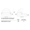 Cama Ulm Daybed Ø180 fija con parasol Vondom