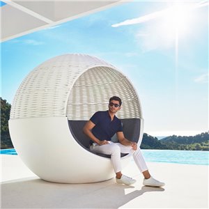 Cama Ulm Moon Daybed con Cubierta trenzada Vondom