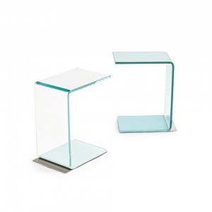 Mesa auxiliar Swan Cristal transparente Italia de Sovet. Mesas y complementos de diseño.
