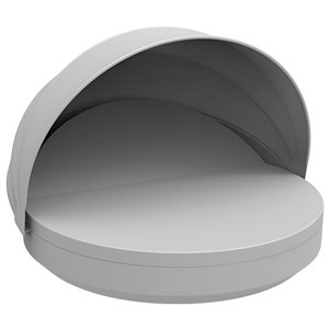Cama Vela Daybed redonda reclinable con parasol Vondom