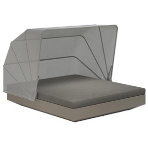 Cama Vela Daybed Basic cuadrada con parasol Vondom