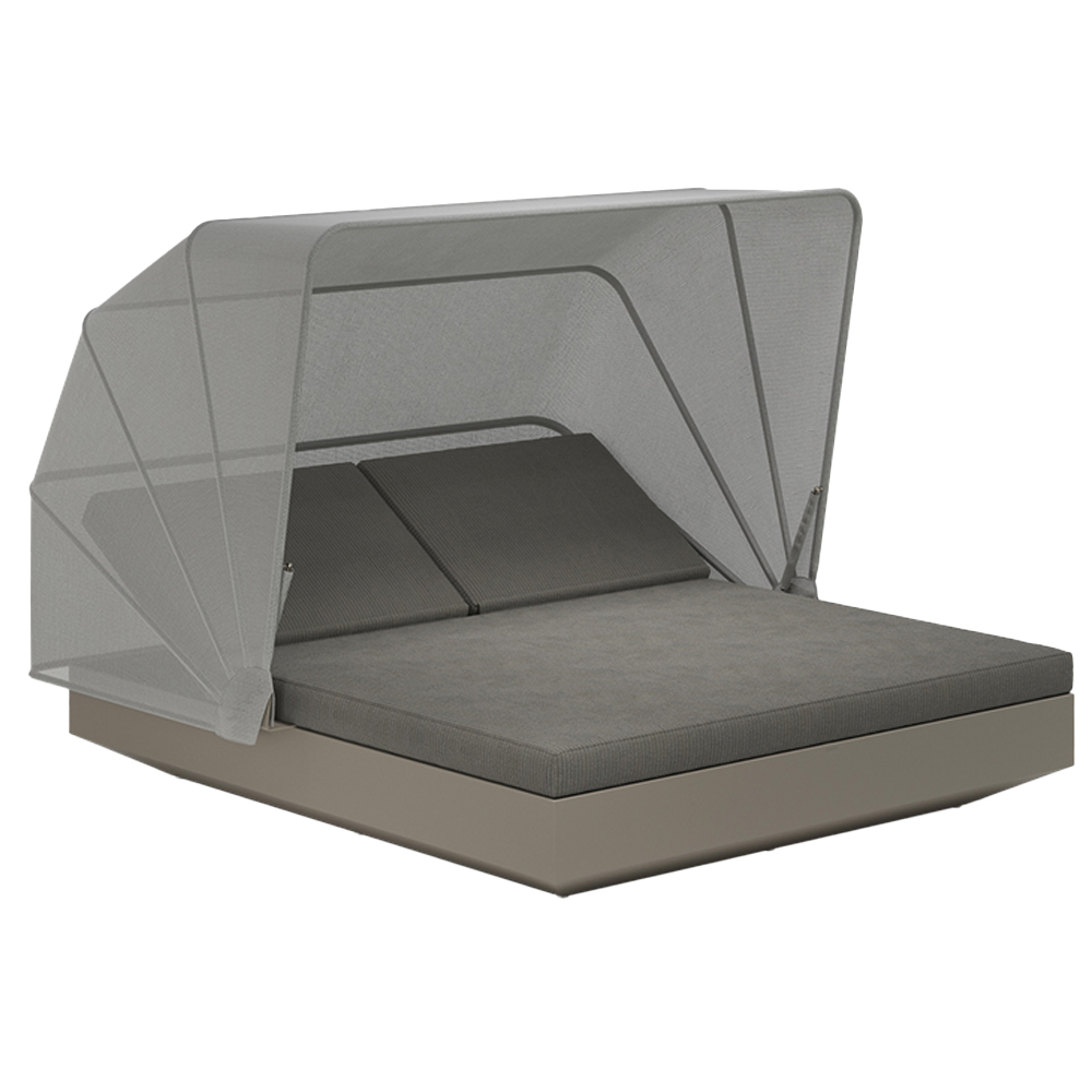 Cama Vela Daybed reclinable con parasol Vondom