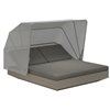 Cama Vela Daybed reclinable con parasol Vondom