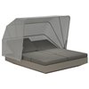 Cama Vela Daybed con parasol y 4 cabezales reclinables Vondom