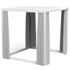 Pérgola Vela cuadrada con cortinas Vondom