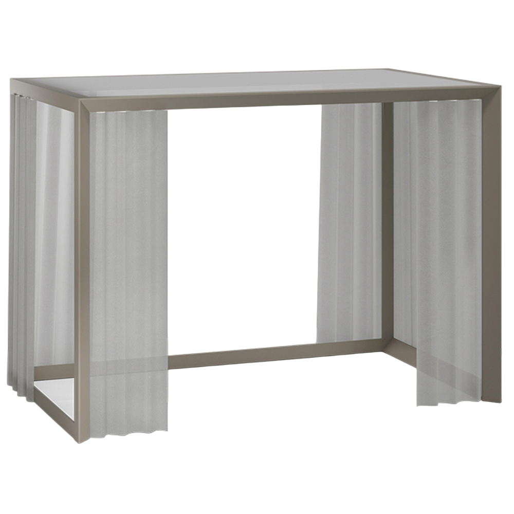 Pérgola Cenador Vela con cortinas Vondom