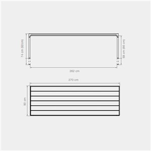 Mesa Four rectangular Houe