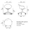 Sillón Incasso giratorio con ruedas Vondom