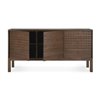 2 puertas + 3 cajones: 172x48x87h cm