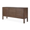2 puertas + 3 cajones: 172x48x87h cm
