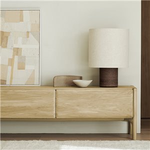 1 puerta abatible + 1 cajón: 164x45x53h cm