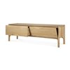 1 puerta abatible + 1 cajón: 164x45x53h cm