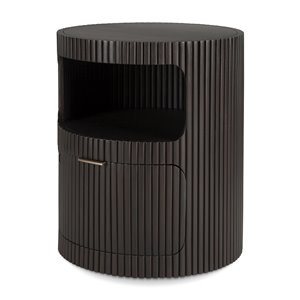 Cajonera Boomerang: caoba barnizado marrón oscuro
