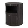 Cajonera Boomerang: caoba barnizado marrón oscuro