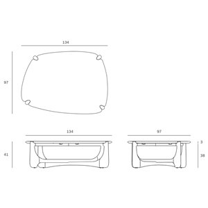 Mesa centro PI guijarro Ethnicraft