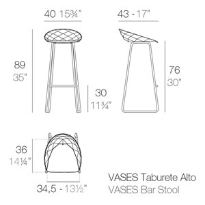 Taburete Vases Vondom