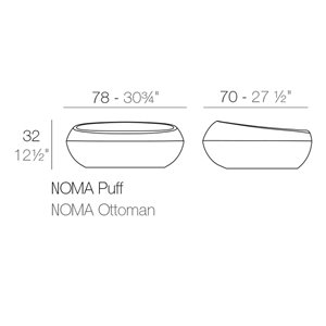 Pouf Noma Low Vondom