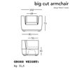 Sillón Big Cut Plust Collection