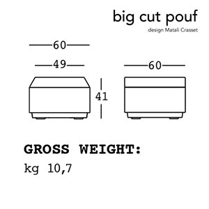 Pouf Big Cut Plust Collection