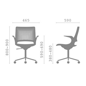 Silla operativa Aperol W100