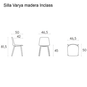 Silla Varya madera Inclass